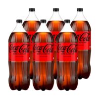 6 Bebida Coca Cola Sin Azucar 3 Litros