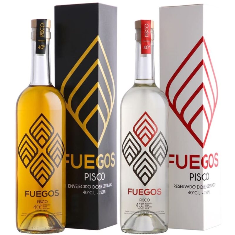 Pack Pisco Fuegos Envejecido + Reservado DD 750cc
