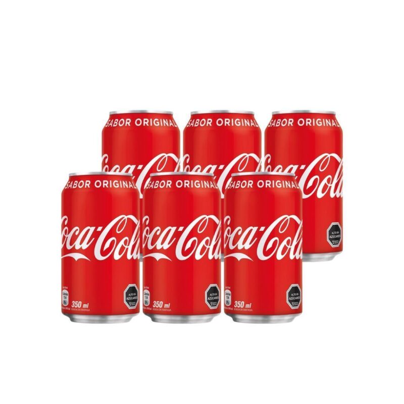 6 Bebidas Coca Cola Original 350cc