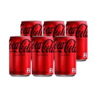 6 Bebidas Coca Cola Sin Azucar 220cc