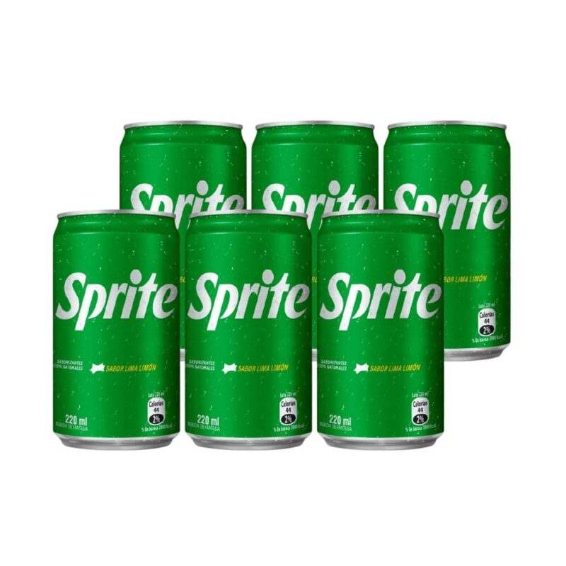 6 Bebidas Sprite 220cc