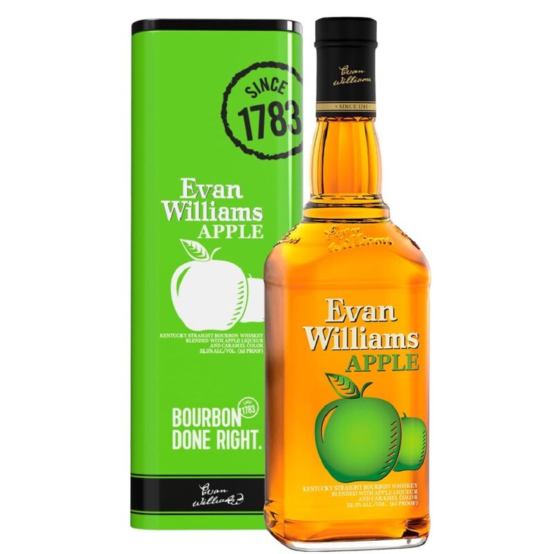 Whiskey Evan Williams Apple Tin Box 750cc Whiskey Evan Williams Apple Tin Box 750cc