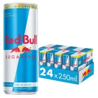 24 Energetica Red Bull Sugar Free Lata 250cc