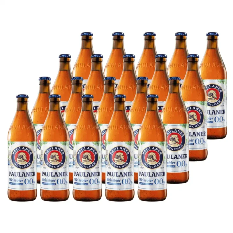 20 Cervezas Paulaner Weissbier Sin Alcohol 500cc