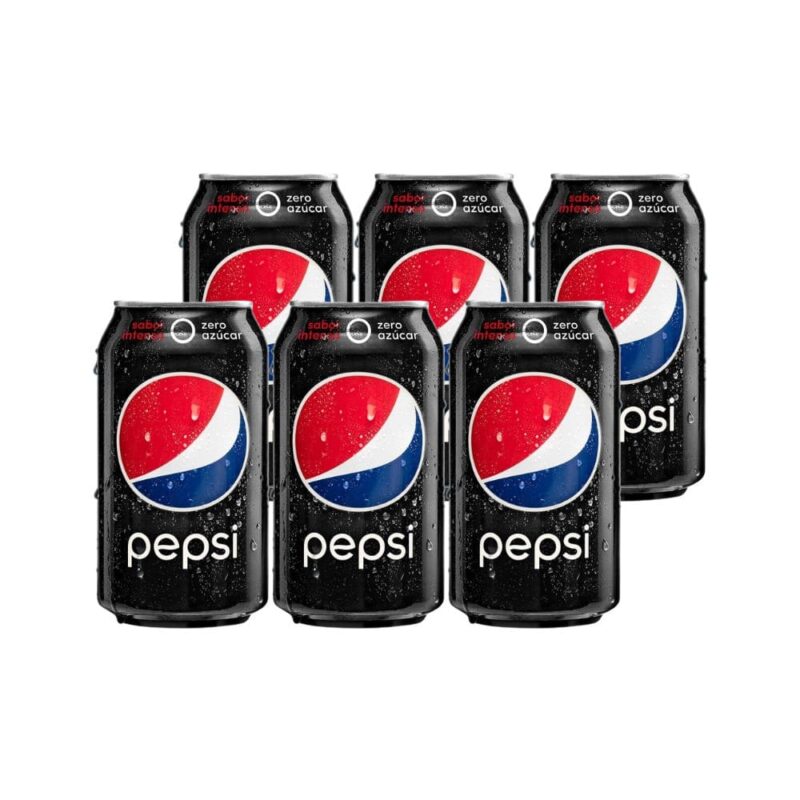 6 Bebidas Pepsi Zero 350cc