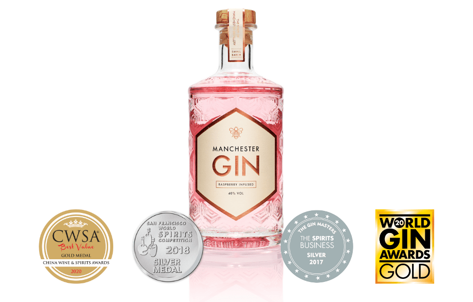 Gin Manchester Raspberry 700cc | Todo para tu bar en elbrindis.cl