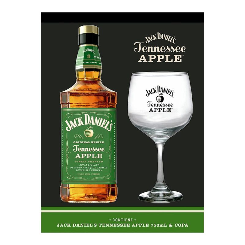 Pack Jack Daniels Apple 750cc + 1 Copa