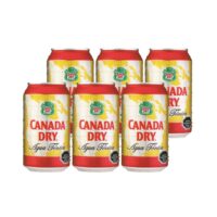 6 Aguas Tonicas Canada Dry 350cc