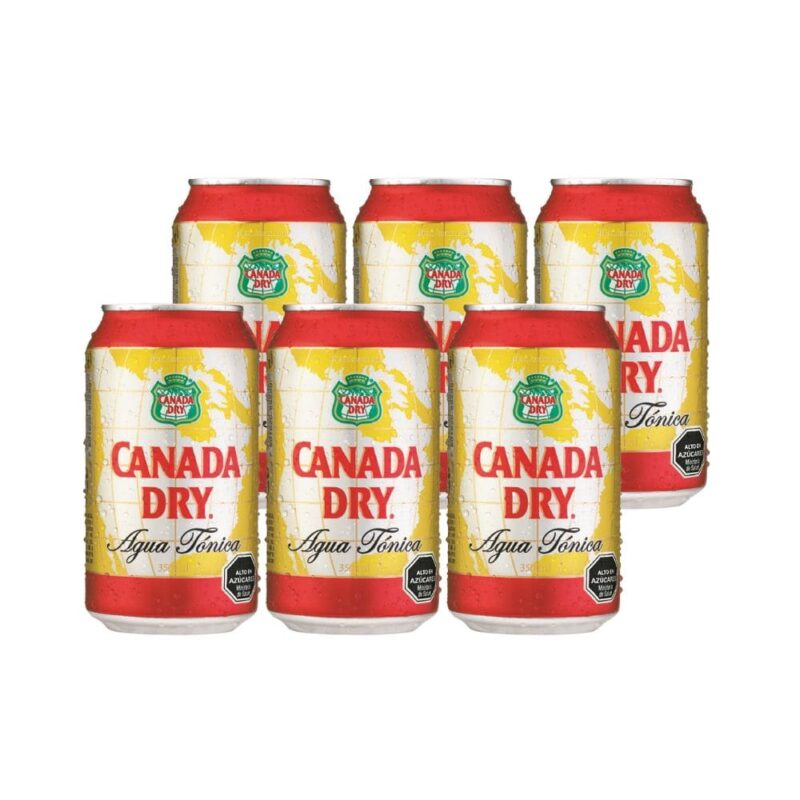 6 Aguas Tonicas Canada Dry 350cc