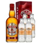 Pack Chivas Regal 12 Años 750cc + 4 Mandarin&Ginger Franklin&Sons 200cc