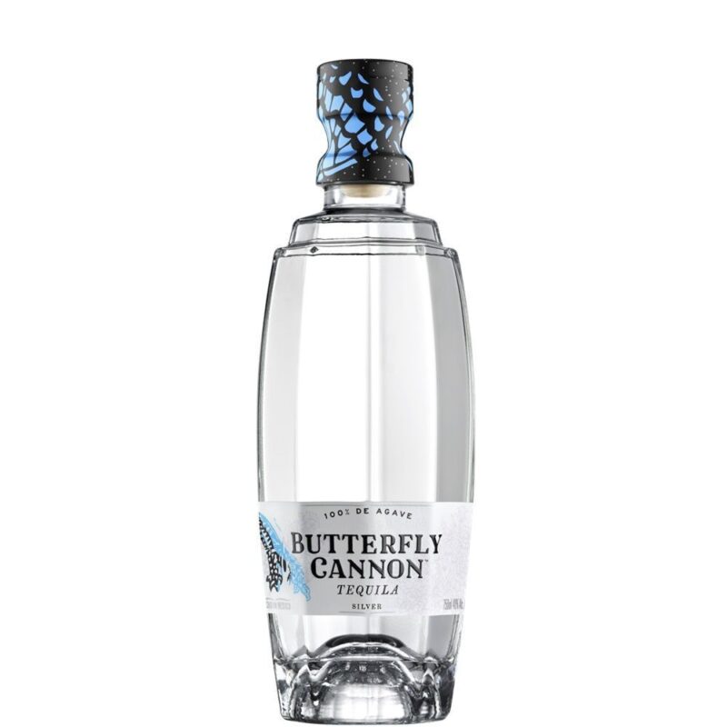 Tequila Butterfly Cannon Silver 100% Agave 750cc