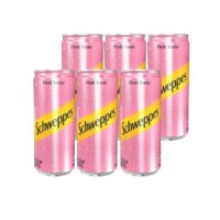 6 Bebidas Schweppes Pink Tonic 310cc