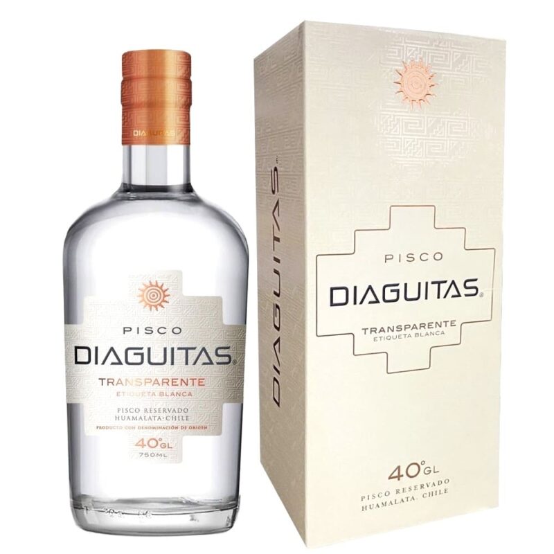 Pisco Diaguitas Transparente 750cc