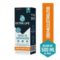 Boost de Hidratación Extra Life Orange Mango Fusion 4 Unidades