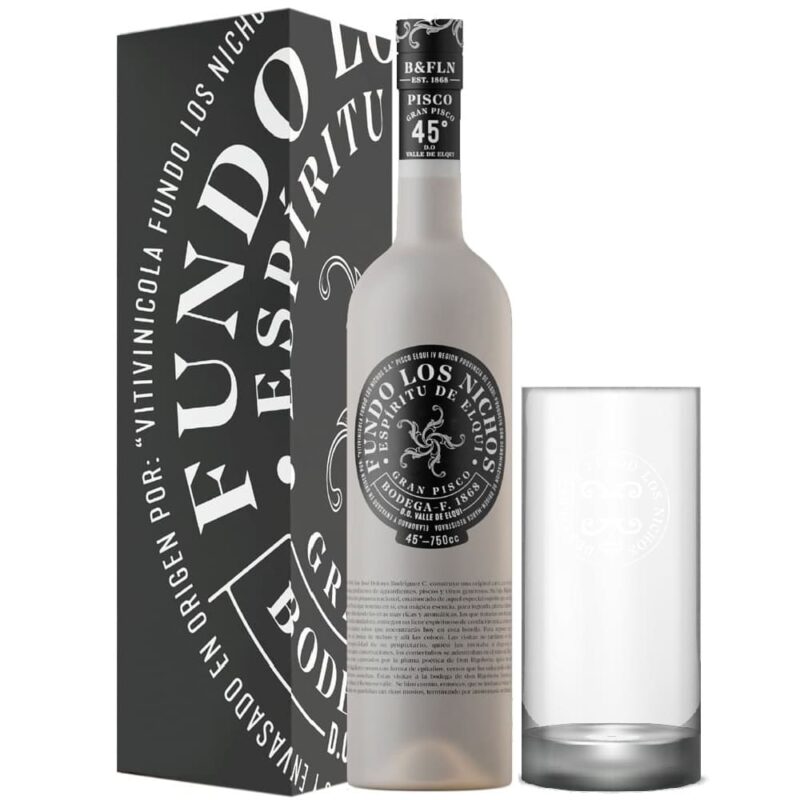 Pack Pisco Espiritu De Elqui Gran Pisco 750cc + Vaso 450cc