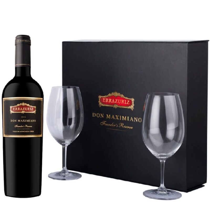 Vino Errazuriz Don Maximiano Cabernet Sauvignon + 2 Copas