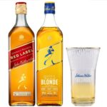 Pack 2 Whisky Johnnie Walker 750cc + Vaso Blonde