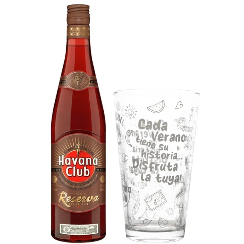 Ron Havana Añejo Reserva 700cc + Vaso Vidrio