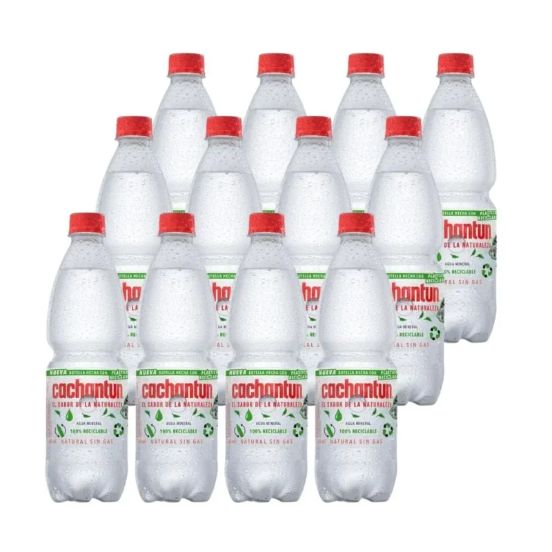 12 Aguas Mineral Cachantun Sin Gas 600cc