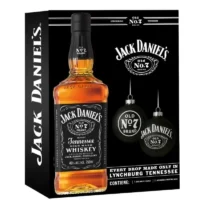 Pack Jack Daniels N°7 750cc + 2 Esferas Navideñas