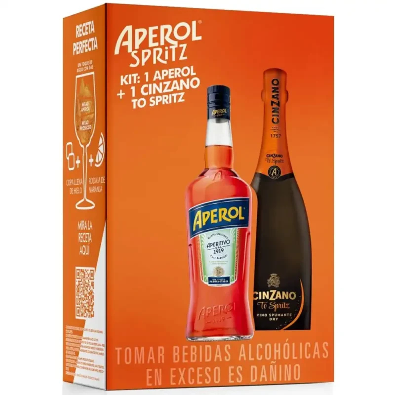 Pack Perfect Spritz Aperol 750cc + Cinzano 750cc