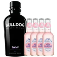 Pack Gin Bulldog 750cc + 4 Fentimans Rose 200cc
