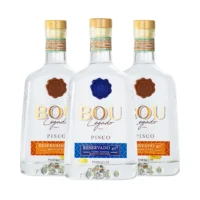 Pack 3 Pisco Bou Legado Blanco