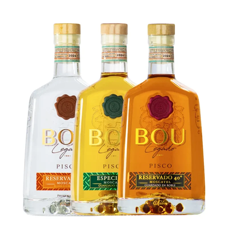 Pack 3 Piscos Bou Legado Variedades