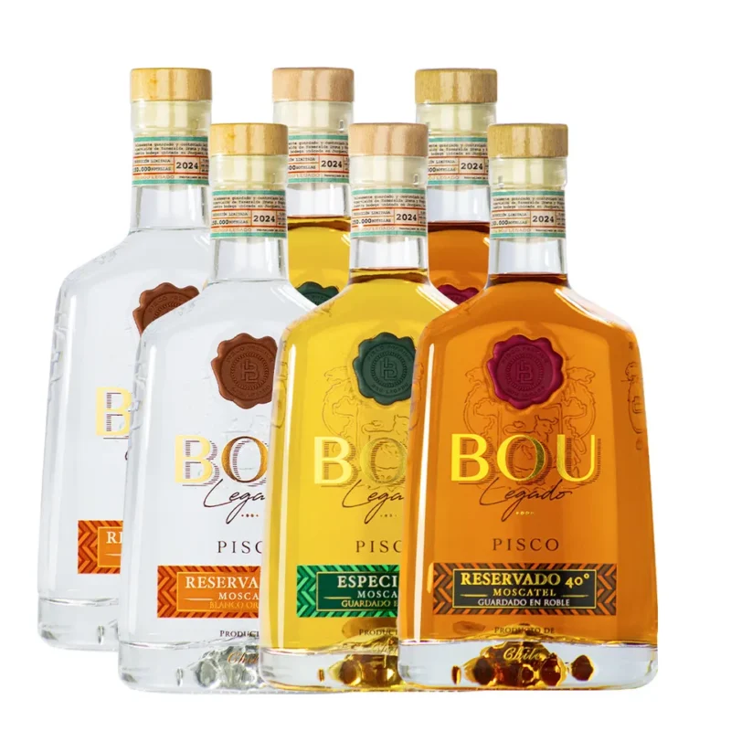 Pack 6 Piscos Bou Legado Variedades