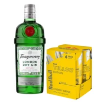 Pack Gin Tanqueray 700cc + 4 Red Bull Yellow