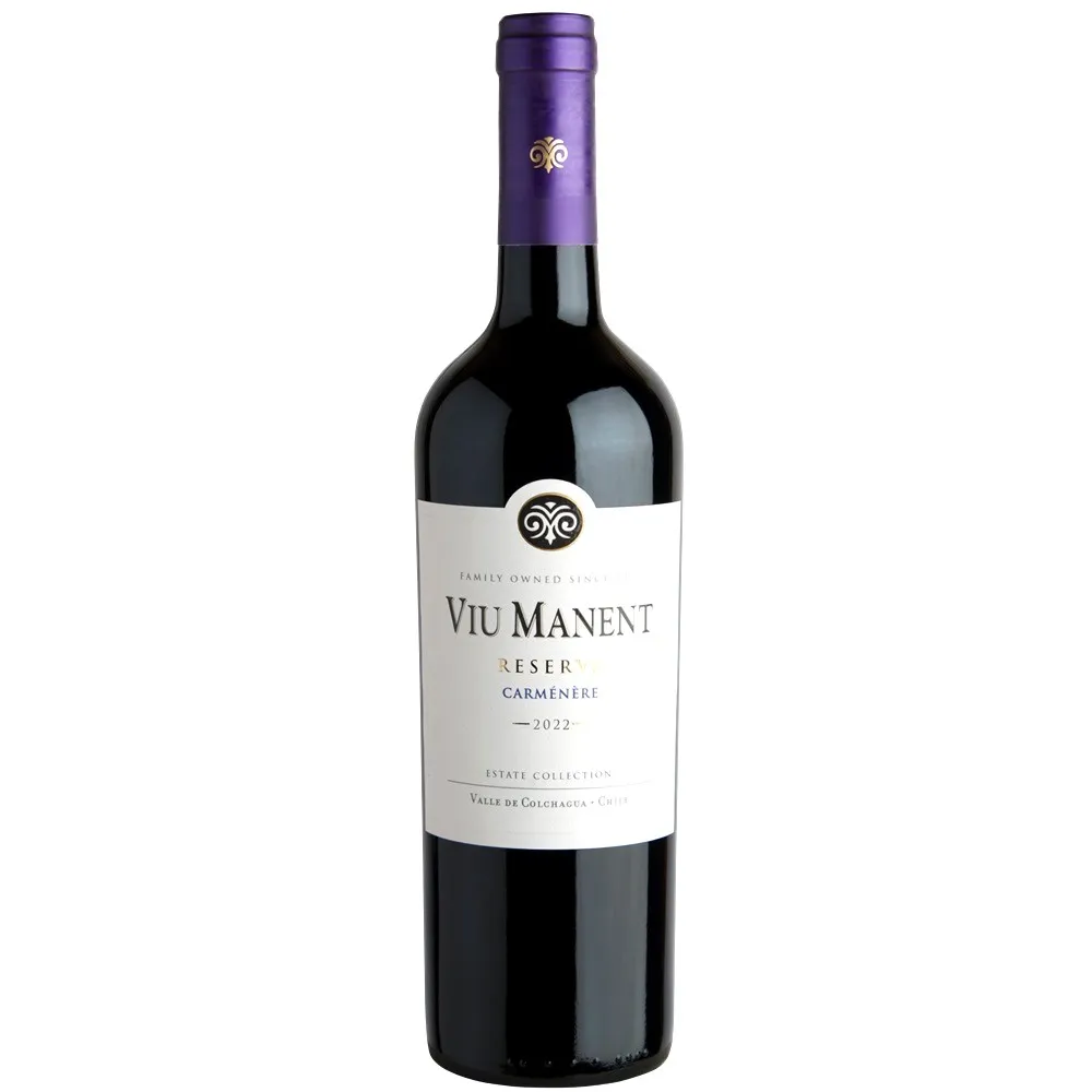 6 Vino Viu Manent Reserva Carmenere 750cc